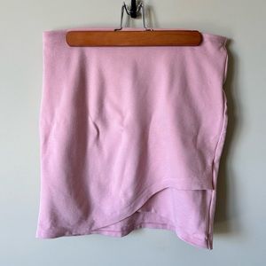 Aritzia Talula Primrose Faux Wrap Bodycon Mini
Skirt Light Pink Size Large